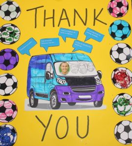 Thank you card for new minibus