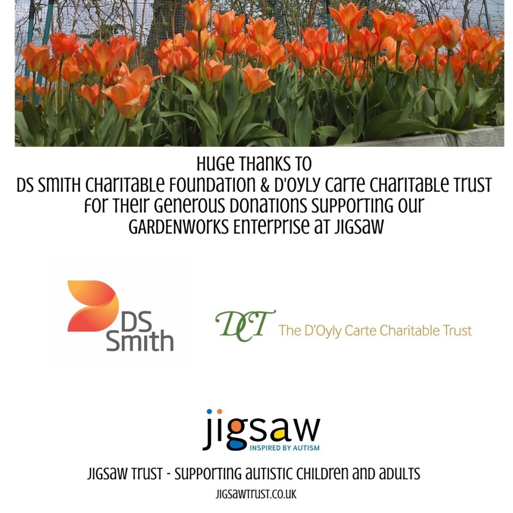 Thank you image to DS Smith Charitable Foundation and D'Oyly Carte Charitable Trust